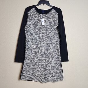 Gap Contrast Panel French Terry Dress Medium New